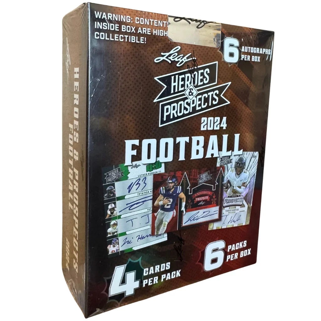 2024 Leaf Heroes and Prospects Football Hobby Box