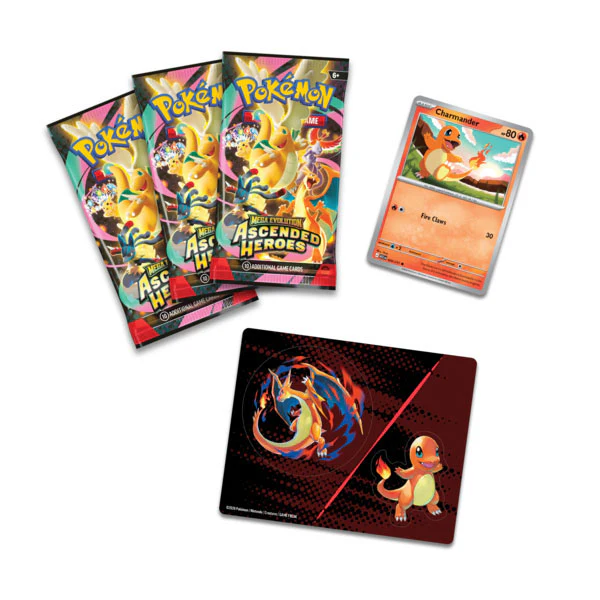Pokémon Ascended Heroes Tech Sticker Collection - Charmander Promo - PRE-ORDER WAVE 2 - Image 2